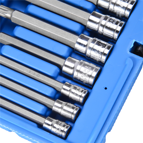 10 deler 4-tommers spline-tipp bitshylsesett M-Type U 1