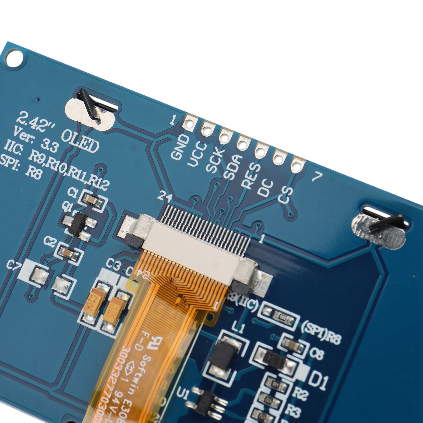 Frienda 10 Pieces I2C OLED Display Module OLED Screen Driver IIC I2C Tabellone - View #2