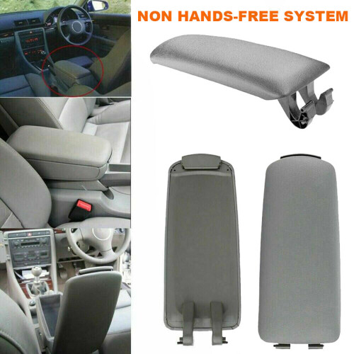 Gray Leather Armrest Arm Rest Center Console Box L 2