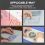 5-teiliges Clear Stamp Acrylblock-Set für transparente 10
