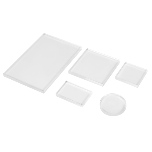 5-teiliges Clear Stamp Acrylblock-Set für transparente 2