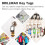100 stuks stevige plastic sleutelhangers met ovale vorm 4