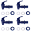 4 Pieces Replacement Cooler Faucet Water Bottle Ju 2