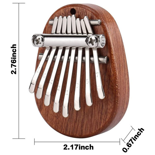 2 pezzi Kalimba Thumb Piano 8 tasti Mini Finger per bambini 2