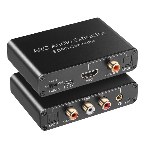 Estrattore audio 192 kHz - Convertitore con ARC e supporto digitale