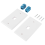 2er-Pack 1-Port-Ethernet-Wandplatte, RJ45 Cat6-Buchse 1