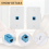 2er-Pack 1-Port-Ethernet-Wandplatte, RJ45 Cat6-Buchse 8