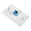 2er-Pack 1-Port-Ethernet-Wandplatte, RJ45 Cat6-Buchse 10