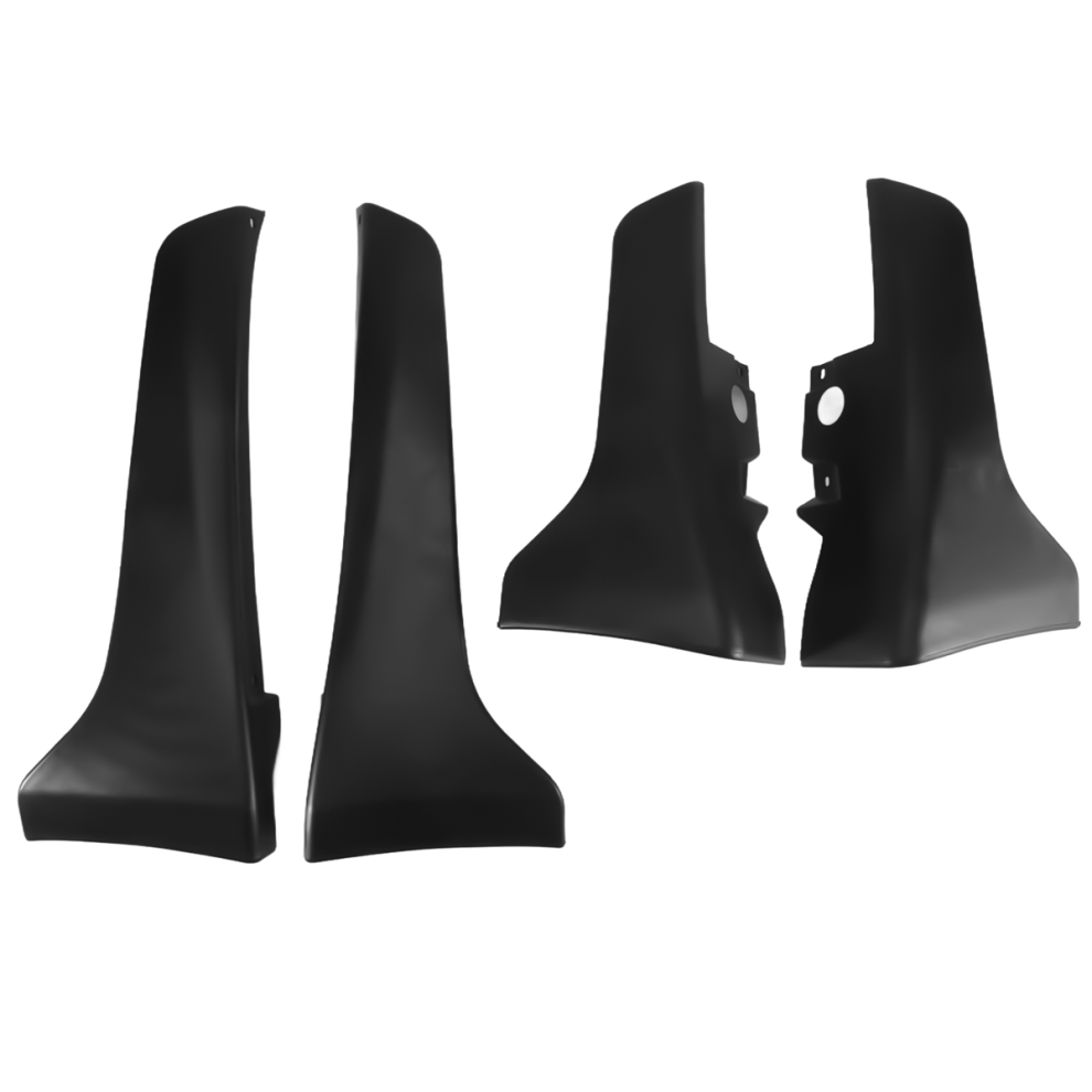Car Bumper Lip Splash Mud Flaps Guards Guard Angle Black 4853243574670