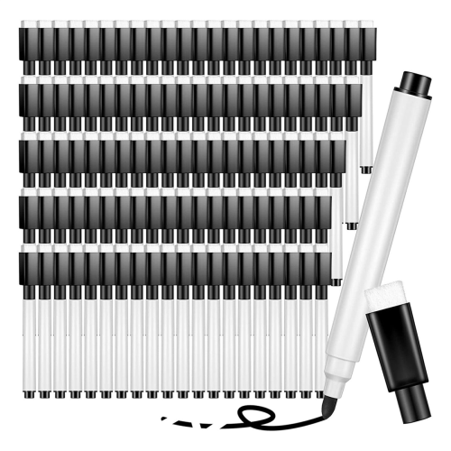100 Pieces Dry Erase Markers Whiteboard Black with