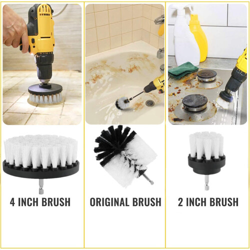 Electric Carpet Brush Drill Kit All Purpose Cleane 2