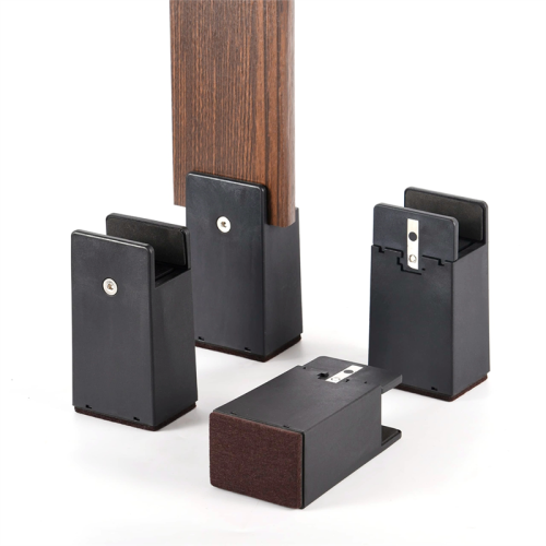 Adjustable Bed Risers 4In,Furniture with Screw Cla 2