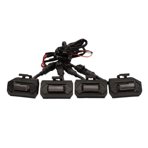 4PCS Φώτα μπροστινής σχάρας LED αυτοκινήτου Εξωτερική λάμπα καπνού