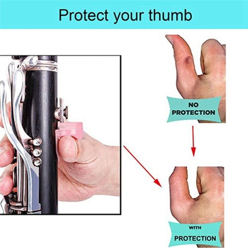 5 Pcs Clarinet Thumb Rest Cushion, Soft Silicone P 2