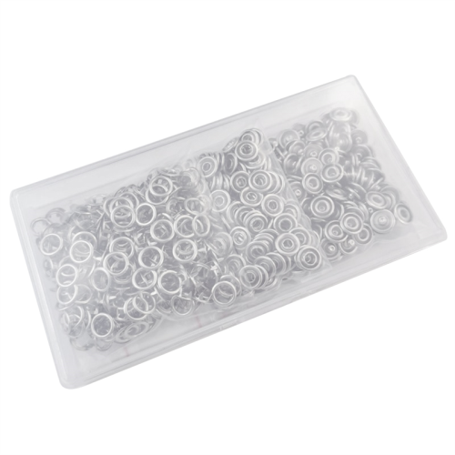 150 set di bottoni automatici in metallo argentato da 9,5 mm