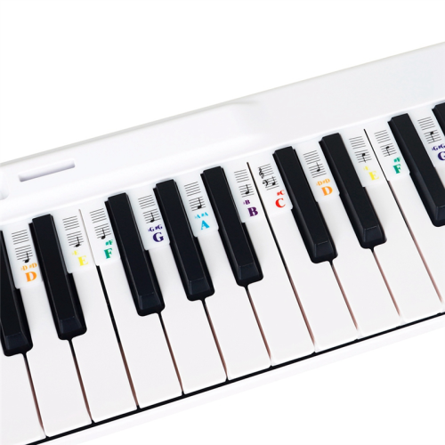 Piano Note Sticker Button Strip Silicone Color Uni 1