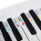 Piano Note Sticker Button Strip Silicone Color Uni 3