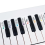 Piano Note Sticker Button Strip Silicone Color Uni 5