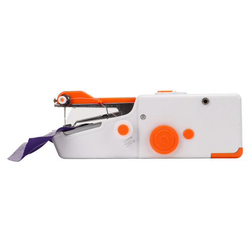 Handheld Sewing Machine Orange Portable Mini DIY 2