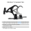 1Pair Aluminum Stage Light Hook Beam Moving Head T 10