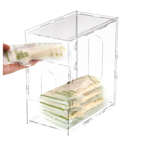 Breast Milk Storage Tower Freezer Organizer,Clear 2