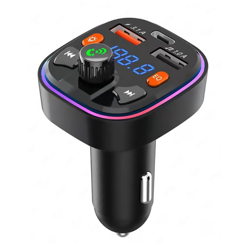 Trasmettitore FM Bluetooth per auto - Doppia porta USB a 1