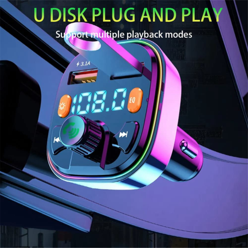Trasmettitore FM Bluetooth per auto - Doppia porta USB a 2