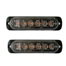 2 kpl LED-strobovaloa, varoitusvalo, säleikkö, vilkkuva valo