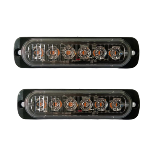 2 peças de luz estroboscópica de LED com grade de luz piscante