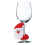 6 stuks kerstwijnglas Kerstman - Drink Mark 3