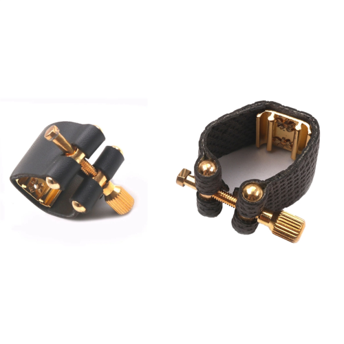 Abraçadeira para saxofone alto preto 2
