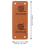 50Pcs Faux Leather Label Handmade Tag Folding Tags 4