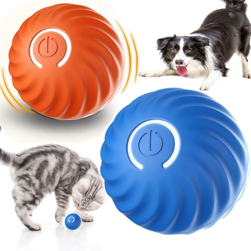 Bola de brinquedo eletrônico para cachorro com movimento inteligente e salto automático 2