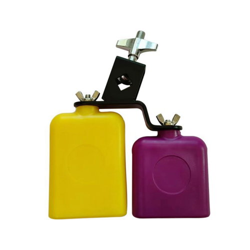 Διπλή Sambago Bell Λάτιν Μουσική Κίτρινη Cowbell Υψηλή 1