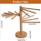 Ράφι στεγνώματος ζυμαρικών, στεγνωτήριο ξύλου, στεγνωτήριο σπαγγέτι-νουντλς 5