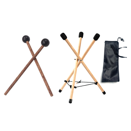 Drum Stand Handpan Soild Wood Snare Tripod Structu 1