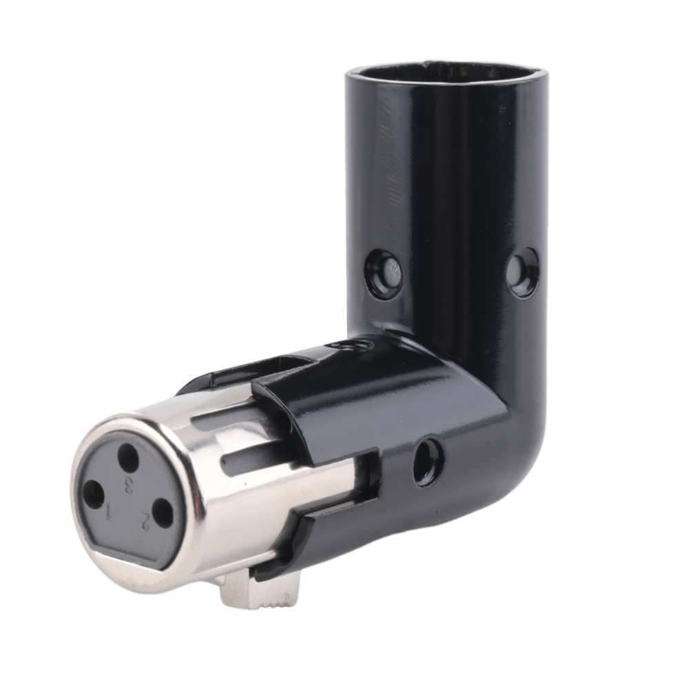 1Pcs Rotatable Xlr Angle Adapter Dual Male And Fem 4853243503830