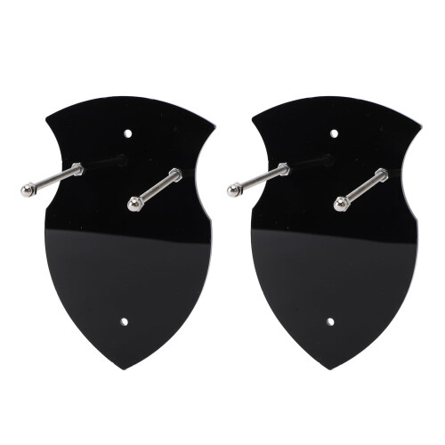 Axe Support Door with Wall Acrylic Wall Sword 2 Pieces for Playroom (Black)