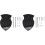 Axe Support Door with Wall Acrylic Wall Sword 2 Pieces for Playroom (Black) 5