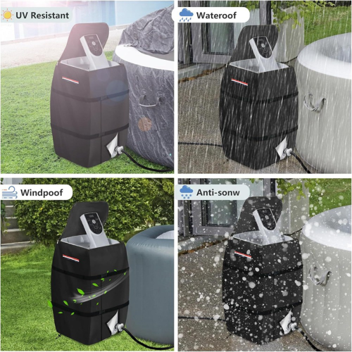 Housse de protection pour pompe de chauffage de spa, imperméable et résistante 2