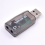 Placa de som USB externa para adaptador de áudio estéreo de 3,5 mm 6