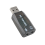 Placa de som USB externa para adaptador de áudio estéreo de 3,5 mm 1