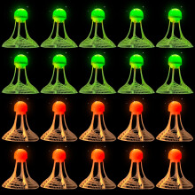 LED Badminton Balls, 20 Pieces Luminous Badminton Balls, Shuttlecock, LED Badminton Set, LED Shuttlecock for Outdoor and Indoor Sports Activities