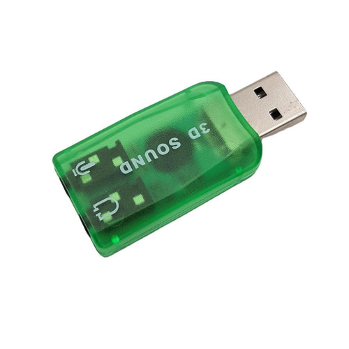 Placa de som USB externa para adaptador de áudio estéreo de 3,5 mm 1