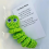 Presente de apoio emocional feito à mão Worry Worm, crochê 9