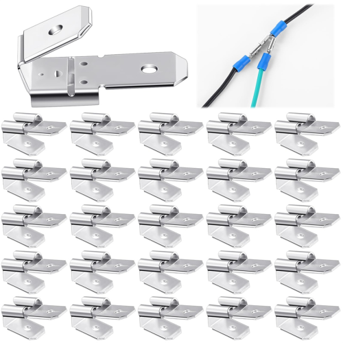 25 conectores de pá duplos Piggyback, fêmea Ma 1