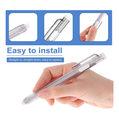 2Pcs Retractable Mechanical Eraser Pen for Artists 2