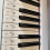 Black and White Piano Keyboard Stickers, Bold Lett 5