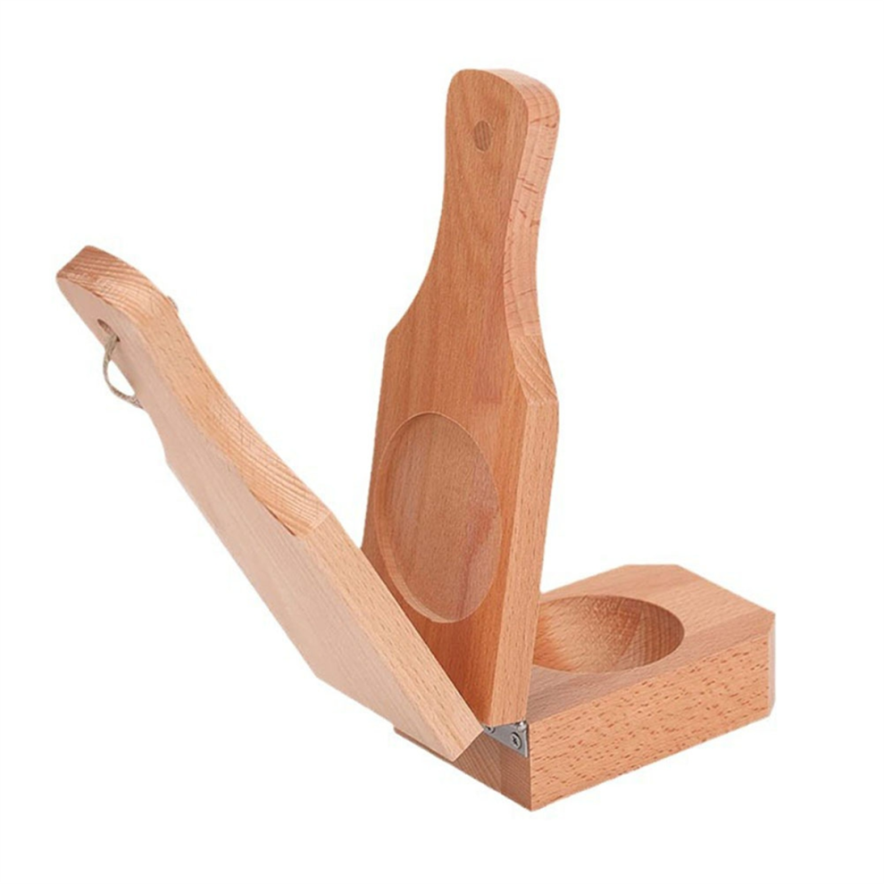 Tostonera In Legno Con Manico, 2 In 1 In Legno