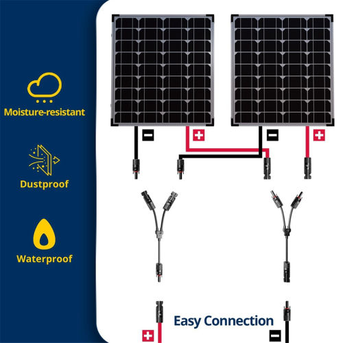 Conector solar estilo Y de 2 pares DC 1000 V FMM + MFF para 2
